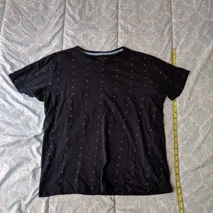 Cactus man pink flamingo tshirt